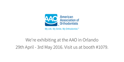 We are exhibiting at the AAO in Orlando