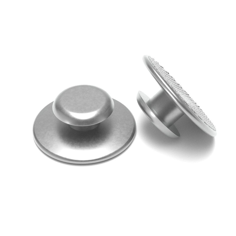 50 Pcs Dental Metal Lingual Buttons – Bondable Round Mesh Base, 5 Bags
