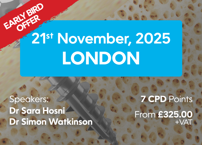 Mini Implant (TADs) Introductory Course - November 21, 2025 - London